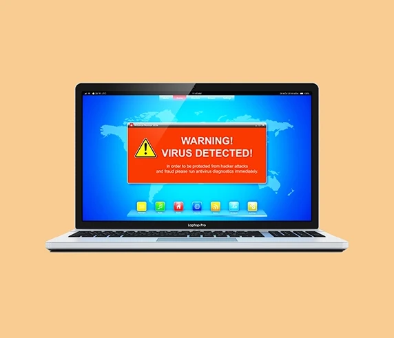Infected laptop for virus removal in Shrewsbury